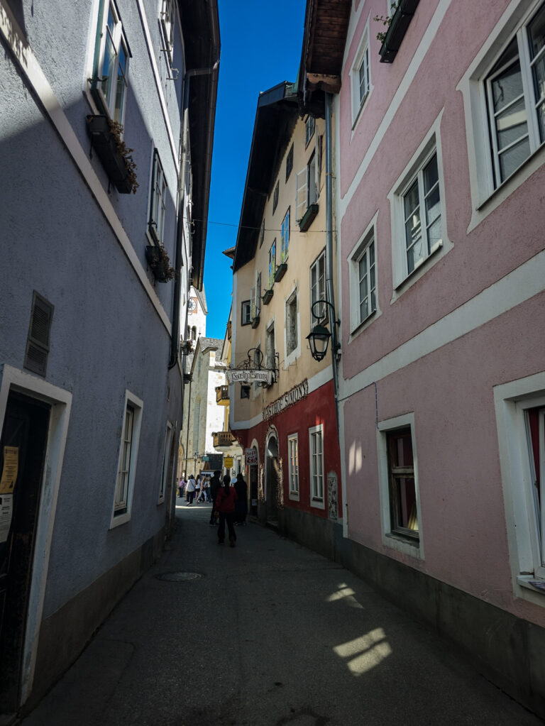 Enge Gassen in Hallstatt Oberösterreich