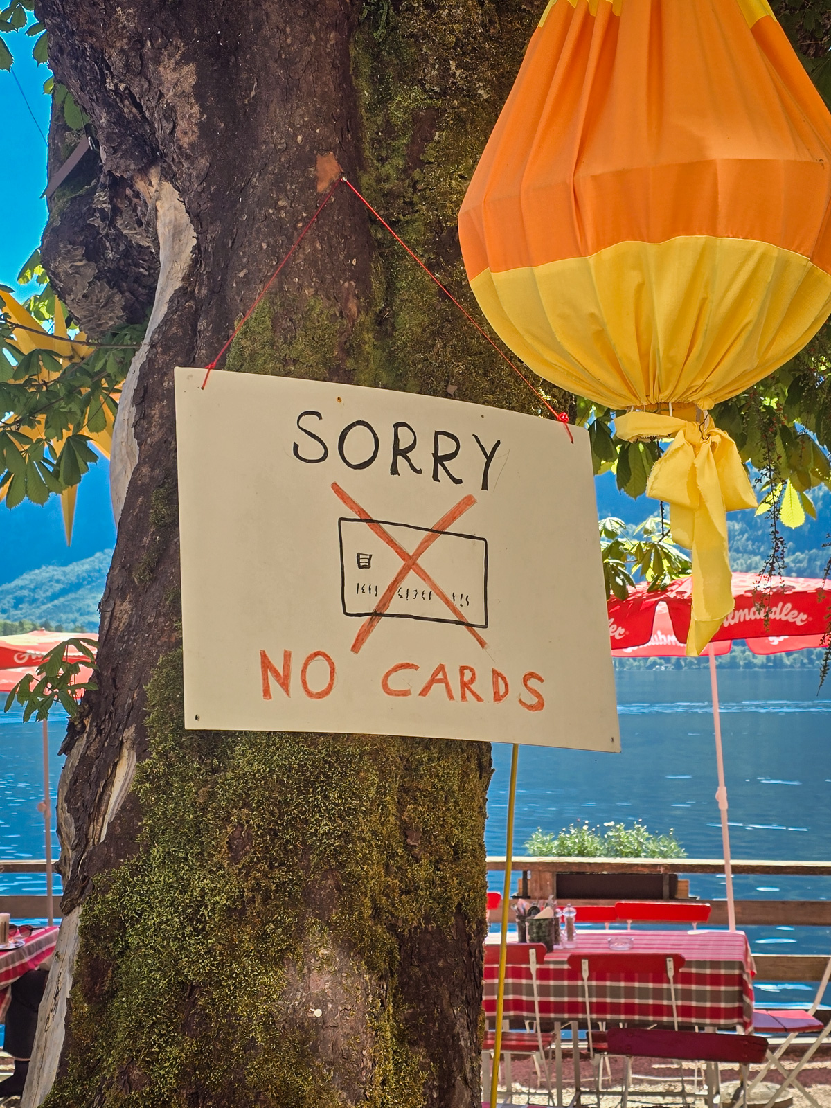 Sorry keine Kartenzahlung in Hallstatt