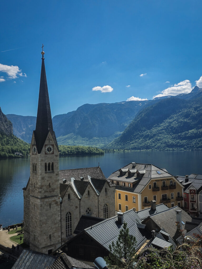 Blick auf die evangelische Christuskirche