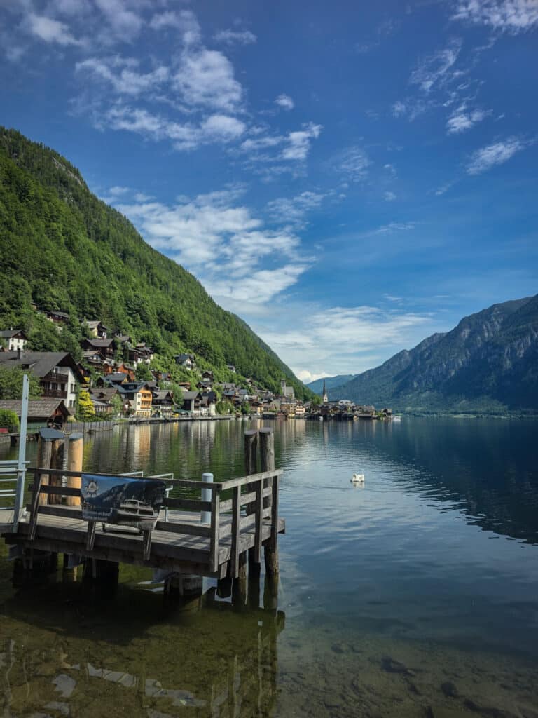 Halstätter See in Hallstatt Upper Austria - postcard picture