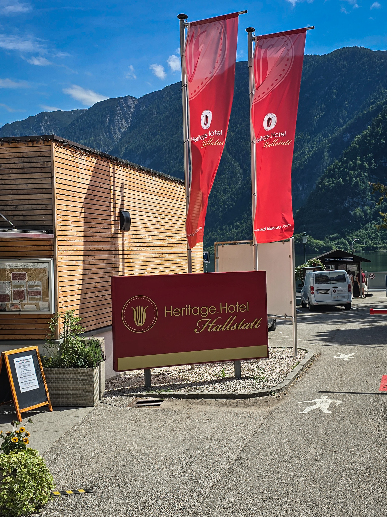 Eingang zum Hotel Heritage Hallstatt