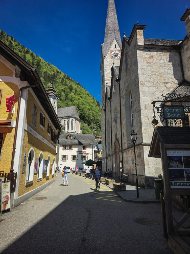Hallstatt church on the market square