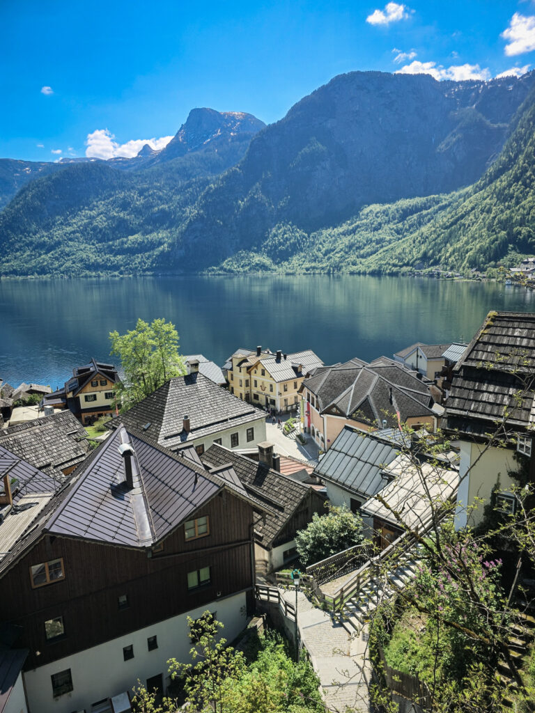 Summer view of Hallstatt from above