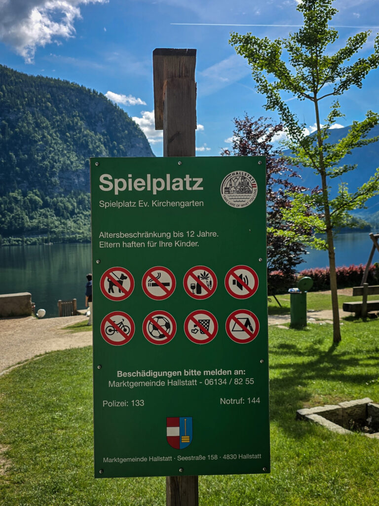 Playground in Hallstatt and its rules