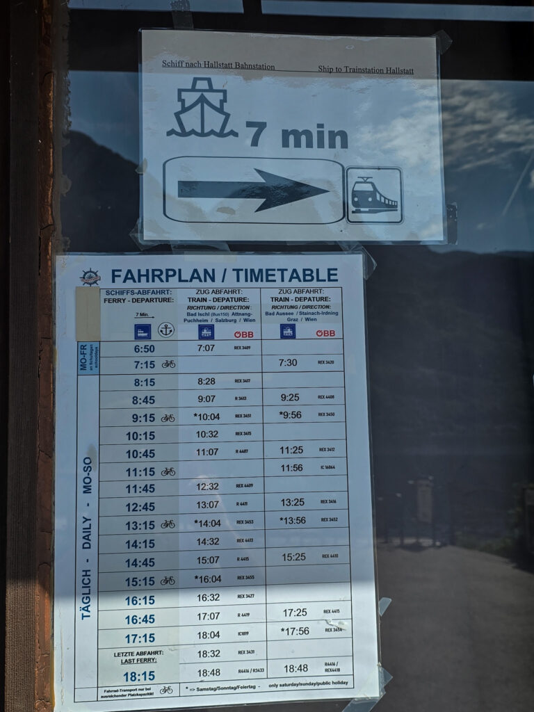 Shipping times in Hallstatt