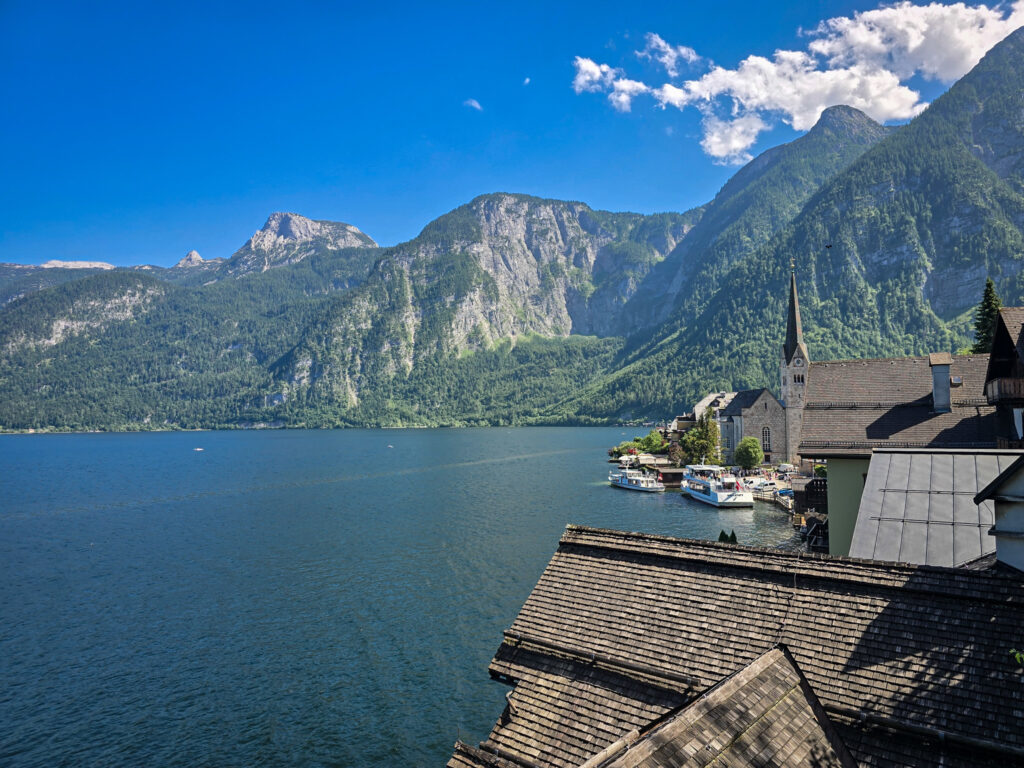 Hallstatt Panoramic view of the mountains