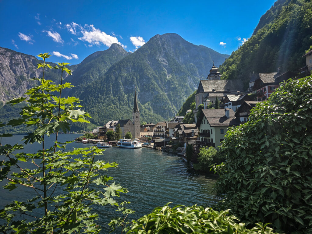 Hallstatt end point with lake view