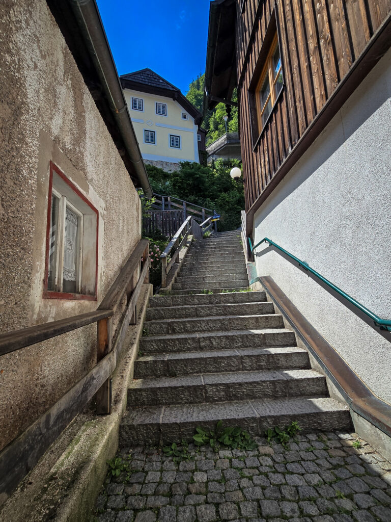 Hallstatt staircase to the church