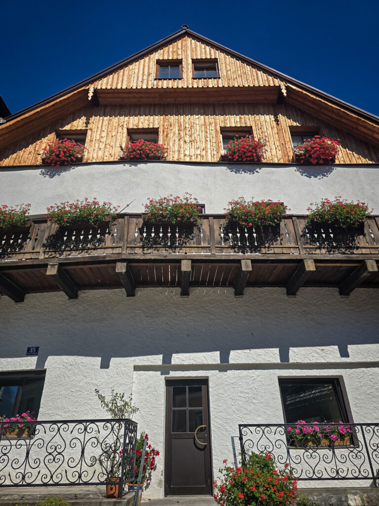 Hallstatt house at the market