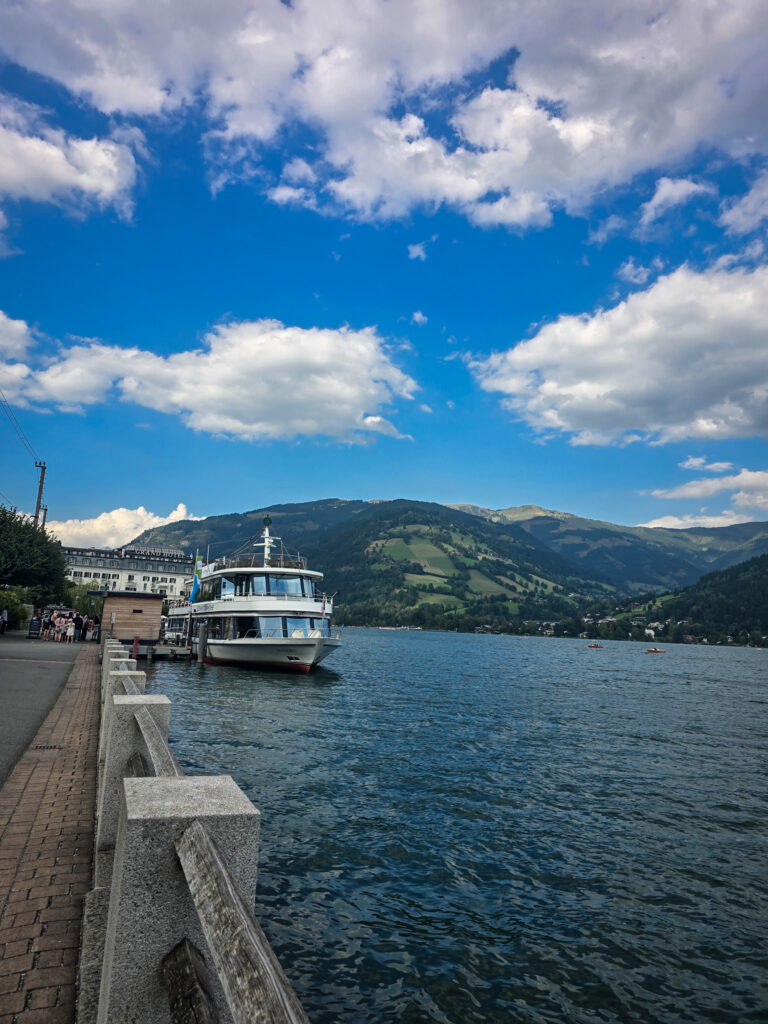 Boat on Lake Zell in Zell am See