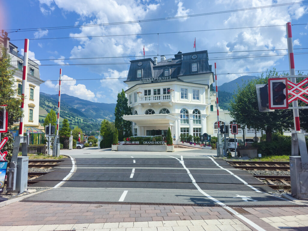 Grand Hotel Zell am See from the market square