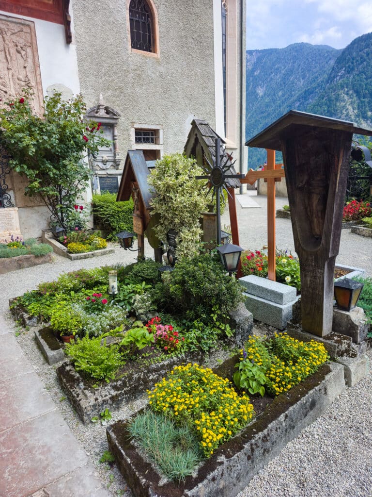 Graves high up in Hallstatt