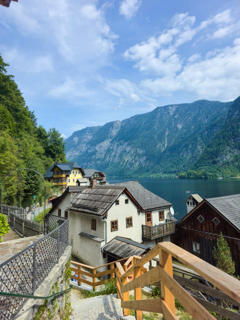 Hallstatt market square steps