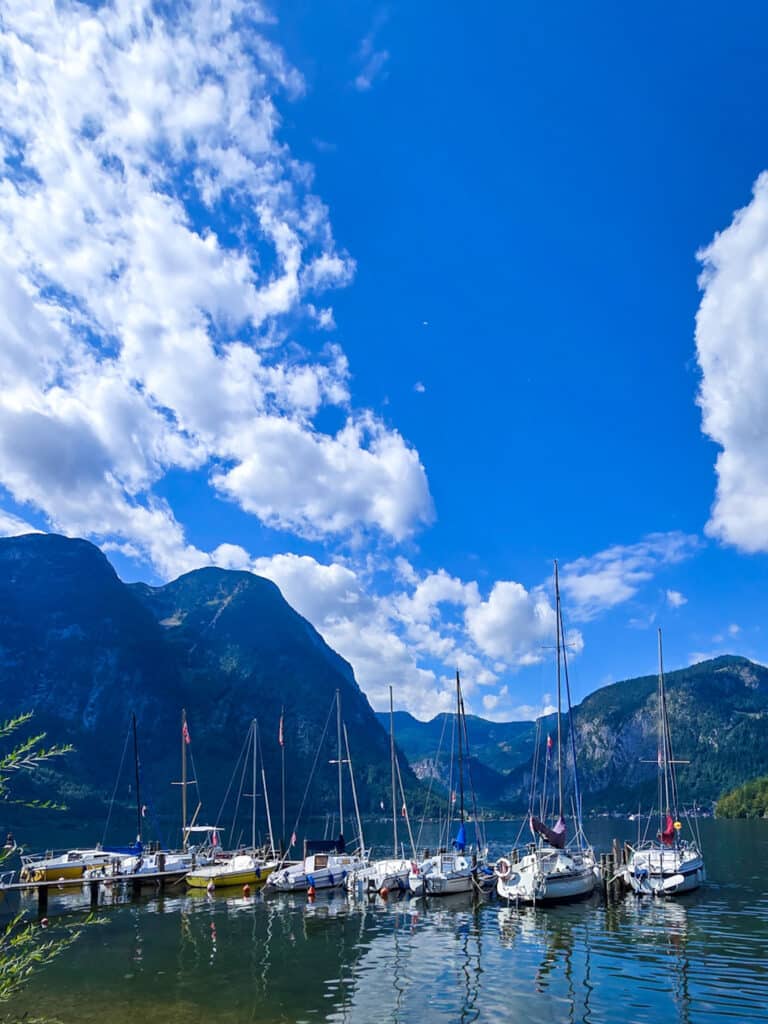 Obertraun boat harbor