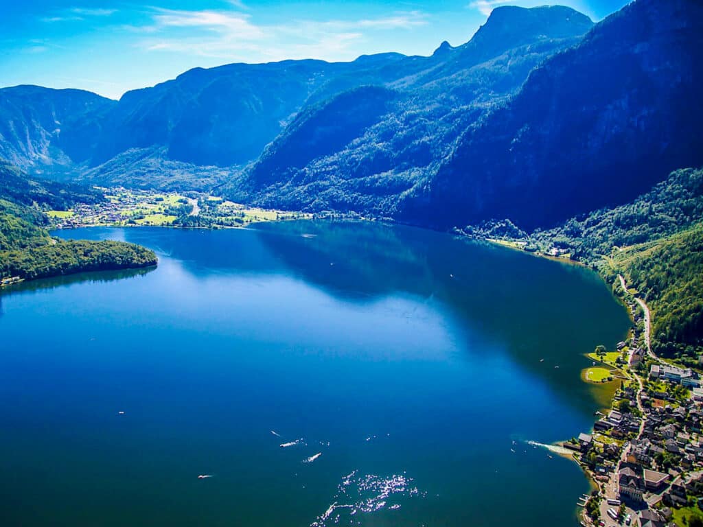 View from above Hallstatt