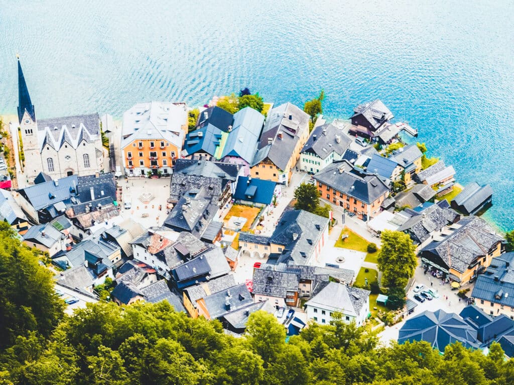 Hallstatt Skywalk from above