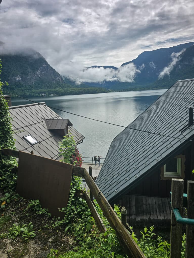 Hallstatt Ausblick im Regen