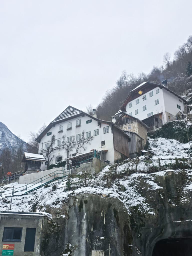 Hallstatt Winter im Schnee
